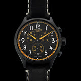 Tissot Chrono XL Vintage Chronograph Black Dial Black Leather Strap Watch For Men - T116.617.36.052.02 Authentic Buy Shop Now