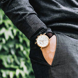 Tissot Carson Premium Chronograph White Dial Brown Leather Strap Watch For Men - T122.417.36.011.00 Authentic Buy Shop Now