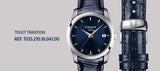 Tissot Couturier Lady Blue Dial Blue Leather Strap Watch for Women - T035.210.16.041.00 Authentic Buy Shop Now