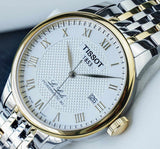 Tissot T Classic Le Locle Powermatic 80 Silver Dial Two Tone Steel Strap Watch For Men - T0064072203301 Authentic Buy Shop Now