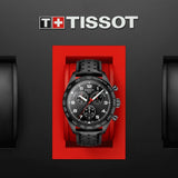 Tissot T Sport PRS 516 Chronograph Black Dial Black Leather Strap Watch for Men - T131.617.36.051.00 Authentic Buy Shop Now