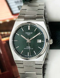 Tissot PRX Powermatic 80 Green Dial Silver Steel Strap Watch For Men - T137.407.11.091.00 Authentic Buy Shop Now