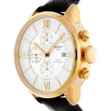 Tissot Des Tourelles Chronograph Silver Dial Brown Leather Strap Watch For Men - T099.427.36.038.00 Authentic Buy Shop Now