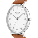 Tissot T Classic Everytime Large White Dial Brown Leather Strap Watch For Men - T109.610.16.037.00 Authentic Buy Shop Now