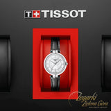 Tissot T Lady Flamingo White Dial White Leather Strap Watch For Women - T094.210.16.011.00 Authentic Buy Shop Now