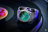 Tissot PRX Quartz Green Dial Steel Silver Steel Strap Watch for Men - T137.410.11.081.00 Authentic Buy Shop Now