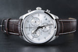 Tissot PR 100 Chronograph Silver Dial Brown Leather Strap Watch for Men - T101.417.16.031.00 Authentic Buy Shop Now