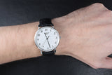 Tissot Everytime Desire Medium White Dial Black Leather Strap Watch For Men - T109.410.16.032.00 Authentic Buy Shop Now