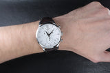 Tissot T Classic Tradition Chronograph White Dial Brown Leather Strap Watch For Men - T063.617.16.037.00 Authentic Buy Shop Now