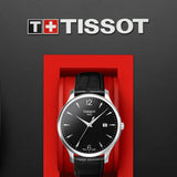 Tissot T Classic Tradition Black Dial Black Leather Strap Watch For Men - T063.610.16.057.00 Authentic Buy Shop Now