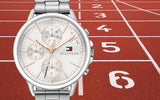 Tommy Hilfiger Carly White Dial Silver Stainless Steel Strap Watch for Women - 1781787 Authentic Buy Shop Now