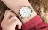 Tommy Hilfiger Kane White Dial Beige Leather Strap Watch for Men - 1710399 Authentic Buy Shop Now
