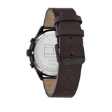 Tommy Hilfiger Chase Quartz Black Dial Brown Leather Strap Watch for Men - 1791577 Authentic Buy Shop Now