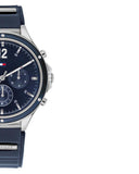 Tommy Hilfiger Eve Chronograph Quartz Blue Dial Blue Rubber Strap Watch For Women - 1782281 Authentic Buy Shop Now