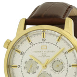 Tommy Hilfiger Harrison White Dial Brown Leather Strap Watch for Men - 1790874 Authentic Buy Shop Now