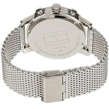 Tommy Hilfiger Chronograph Black Dial Silver Mesh Bracelet Watch for Men - 1791292 Authentic Buy Shop Now