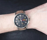 Tommy Hilfiger Briggs Chronograph Black Dial Brown Leather Strap Watch for Men - 1791425 Authentic Buy Shop Now