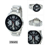 Tommy Hilfiger Decker Quartz Black Dial Silver Steel Strap Watch for Men - 1791472 Authentic Buy Shop Now