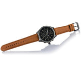 Tommy Hilfiger Gavin Chronograph Quartz Black Dial Brown Leather Strap Watch for Men - 1791470 Authentic Buy Shop Now