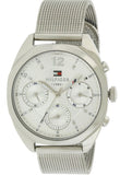 Tommy Hilfiger Mia Silver Dial Silver Mesh Bracelet Watch for Men - 1781628 Authentic Buy Shop Now