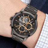 Tommy Hilfiger Henry Chronograph Grey Dial Grey Steel Strap Watch For Men - 1710479 Authentic Buy Shop Now