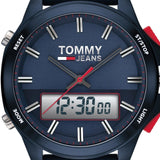 Tommy Hilfiger Digital Analog Blue Dial Blue Rubber Strap Watch For Men - 1791761 Authentic Buy Shop Now
