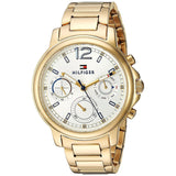 Tommy Hilfiger Claudia White Dial Gold Steel Strap Watch for Women - 1781742 Authentic Buy Shop Now