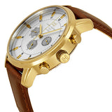 Tommy Hilfiger Harrison White Dial Brown Leather Strap Watch for Men - 1790874 Authentic Buy Shop Now