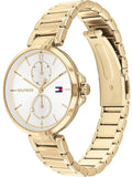 Tommy Hilfiger Angela White Dial Gold Steel Strap Watch for Women - 1782128 Authentic Buy Shop Now