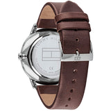 Tommy Hilfiger Hunter Blue Dial Brown Leather Strap Watch for Men - 1791605 Authentic Buy Shop Now
