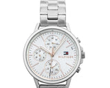 Tommy Hilfiger Carly White Dial Silver Stainless Steel Strap Watch for Women - 1781787 Authentic Buy Shop Now