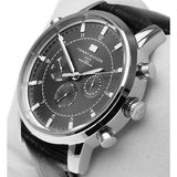 Tommy Hilfiger Harrison Chronograph Black Dial Black Leather Strap Watch for Men - 1790875 Authentic Buy Shop Now