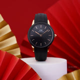 Daniel Wellington Iconic Motion Black Dial Black Rubber Strap Watch For Men - DW00100425 Authentic Buy Shop Now