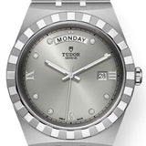 Tudor Royal Day Date Diamonds Automatic Silver Dial Silver Steel Strap Watch for Men - M28600-0002 Authentic Buy Shop Now