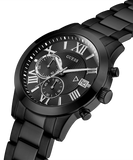 Guess Atlas Chronograph Black Dial Black Steel Strap Watch For Men - W0668G5 Authentic Buy Shop Now