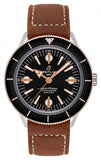 Breitling Superocean Heritage '57 Black Dial Brown Leather Strap Watch for Men - U10370121B1X1 Authentic Buy Shop Now