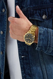 Guess Hendrix Multifunction Black Dial Gold Steel Strap Watch for Men - W1309G2 Authentic Buy Shop Now