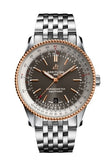 Breitling Navitimer Automatic 41mm Grey Dial Silver Steel Strap Mens Watch - U17326211M1A1 Authentic Buy Shop Now