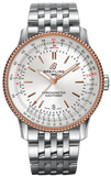 Breitling Navitimer Automatic 41mm White Dial Silver Stainless Steel Mens Watch - U17326211G1A1 Authentic Buy Shop Now