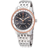 Breitling Navitimer Automatic 41mm Grey Dial Silver Steel Strap Mens Watch - U17326211M1A1 Authentic Buy Shop Now