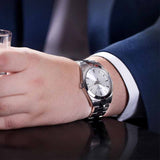Tissot Gentleman Silver Dial Silver Steel Strap Watch For Men - T127.410.11.031.00 Authentic Buy Shop Now