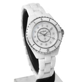 Chanel J12 Diamonds Mother of Pearl White Dial White Steel Strap Watch for Women - J12 H5704 Authentic Buy Shop Now