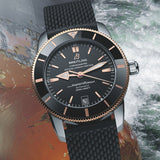 Breitling Superocean Heritage II B20 42mm Black Dial Black Mesh Bracelet Mens Watch - UB2010121B1S1 Authentic Buy Shop Now