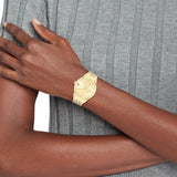 Tommy Hilfiger Monica Quartz Gold Dial Gold Steel Strap Watch For Women - 1782592 Authentic Buy Shop Now