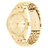 Tommy Hilfiger Monica Quartz Gold Dial Gold Steel Strap Watch For Women - 1782592 Authentic Buy Shop Now
