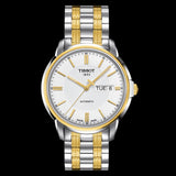 Tissot T Classic Automatics III White Dial Two Tone Steel Strap Watch For Men - T065.430.22.031.00 Authentic Buy Shop Now