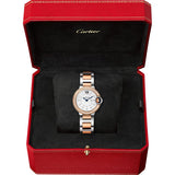 Cartier Ballon Bleu De Cartier Diamonds Silver Dial Two Tone Steel Strap Watch for Women - W3BB0026 Authentic Buy Shop Now