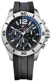 Tommy Hilfiger Sport Multifunction Black Dial Black Rubber Strap Watch for Men - 1791143 Authentic Buy Shop Now