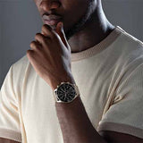 Hugo Boss Ocean Edition Black Dial Gold Mesh Bracelet Watch for Men - 1513703 Authentic Buy Shop Now