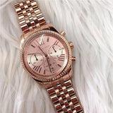 Michael Kors Lexington Rose Gold Dial Rose Gold Steel Strap Watch for Women - MK5569 Authentic Buy Shop Now